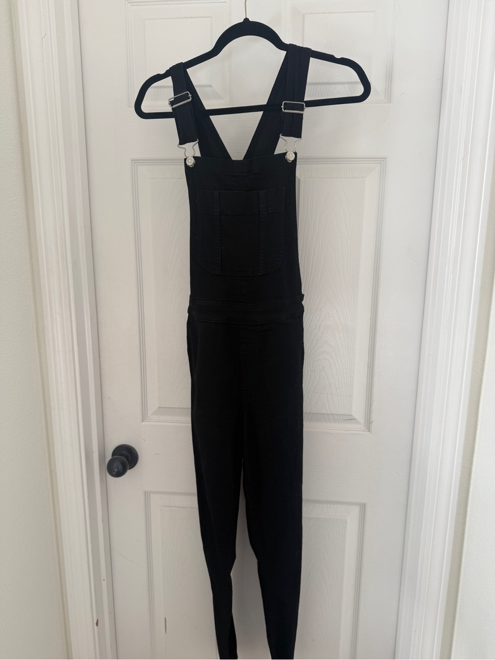 Abercrombie & Fitch Black Stretch Overall Jumpsuit